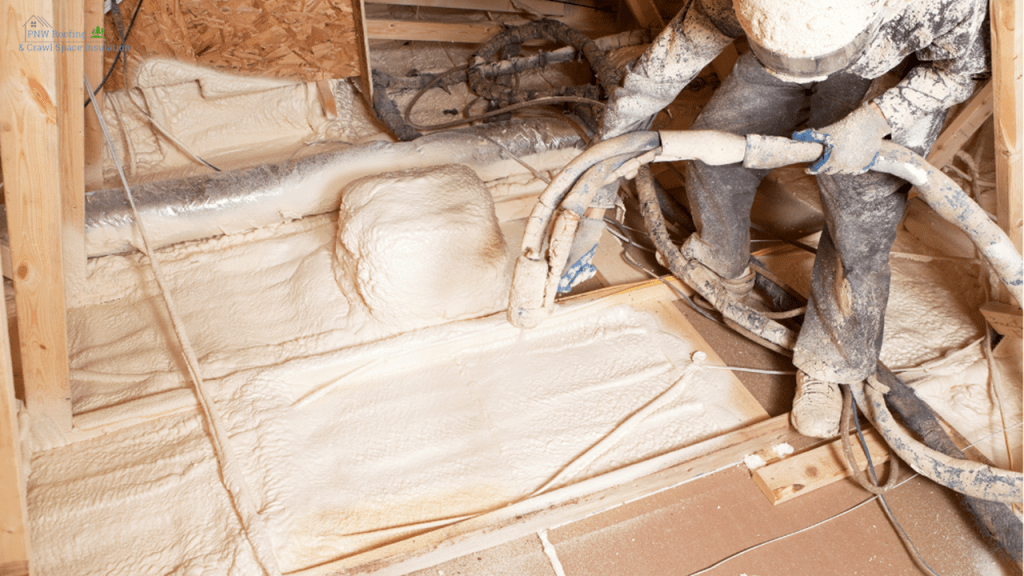spray foam attic insulation in Everett